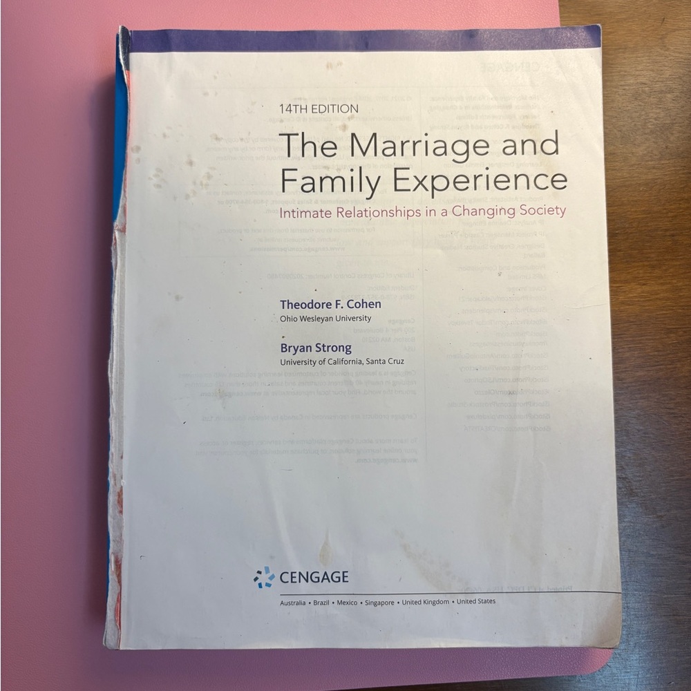 The Marriage and Family Experience Textbook